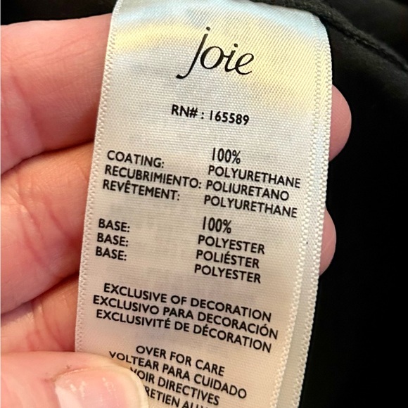 Women’s size 16 faux leather pants, super smooth and comfy. Joie brand. - Picture 9 of 9